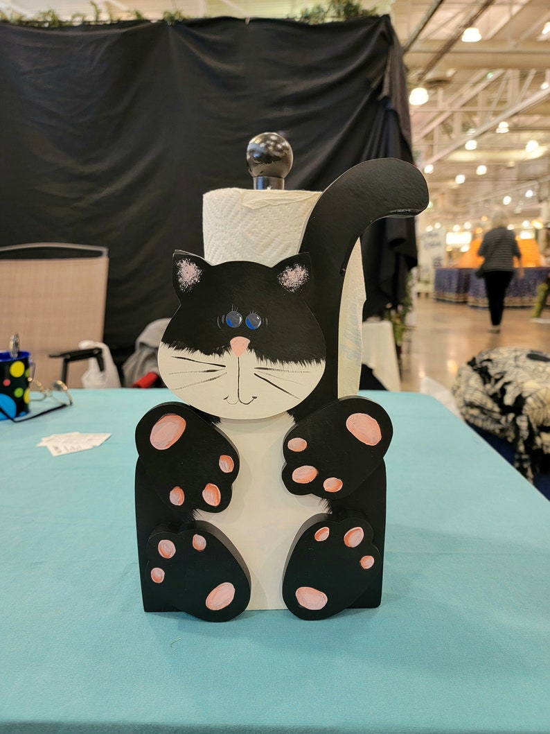 Cat Paper Towel Holder Etsy