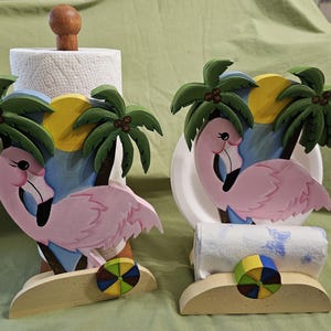 Conjunto de guardanapo e prato de papel Flamingo com papel toalha