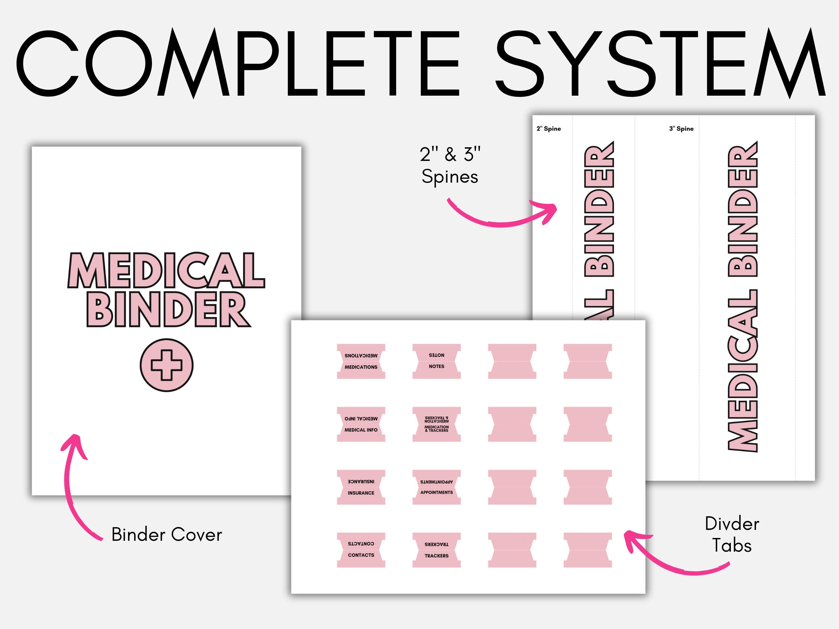 Medical Binder Printable, Medical Planner, Healthcare Planner, Chronic ...
