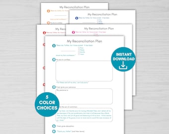 Confession Catholic Kids Sheet, Reconciliation Worksheet, First Reconciliation, Kids Confession, Catholic Kids Printable, Sacraments