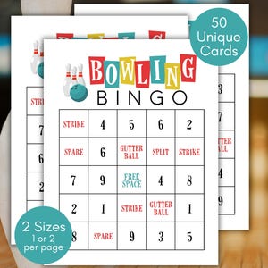 Cartões de Bingo de Boliche, Jogo de Boliche, Bingo de Boliche para Crianças, Jogo de Boliche para Festa, Jogo de Bingo para Crianças, Atividade de Boliche, Jogo de Bingo para Imprimir