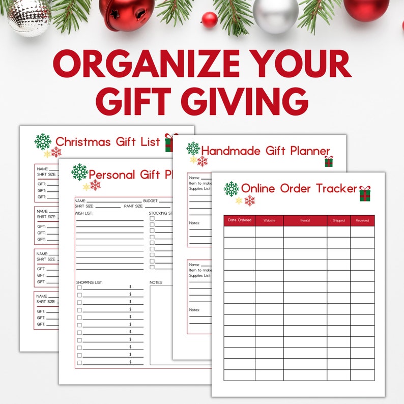 Printable Christmas Planner Template, Simple Printable Christmas