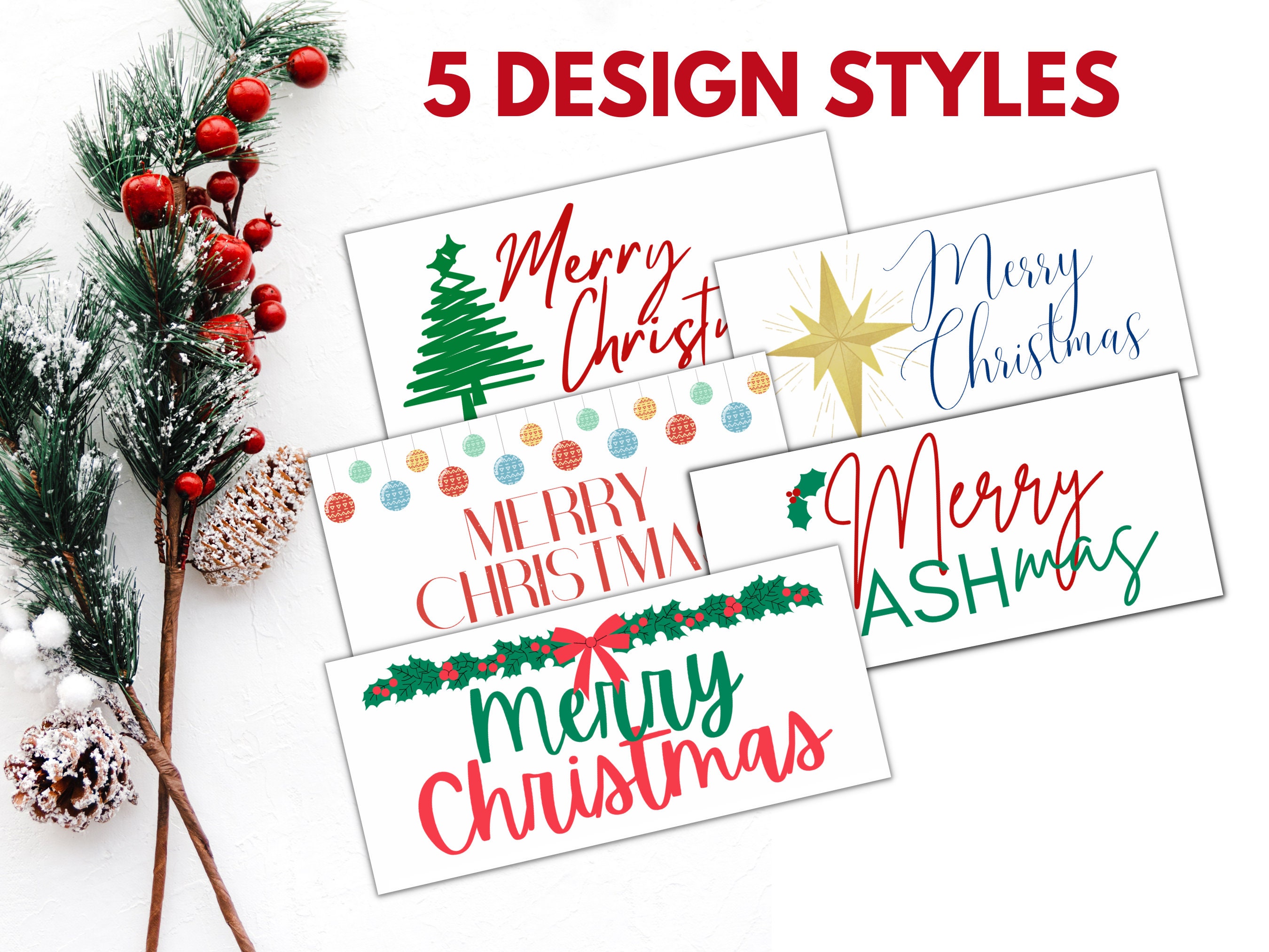 Printable Christmas Money Envelope, Money Holder for Christmas ...