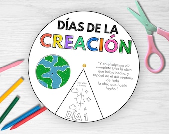 スペイン語の天地創造の日々、キリスト教日曜学校のレッスン、聖書