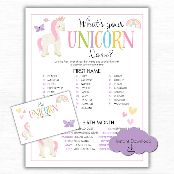 Unicorn Name Sign - Etsy