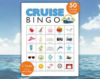 Cruise Ship Bingo, Cruise Bingo Game, Cruise Activities for Kids, Family Cruise Games, Cruise Vacation Game, Cruise Games, Travel Bingo