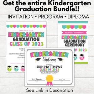 Preschool Graduation Program Template, Graduation Program for Preschool