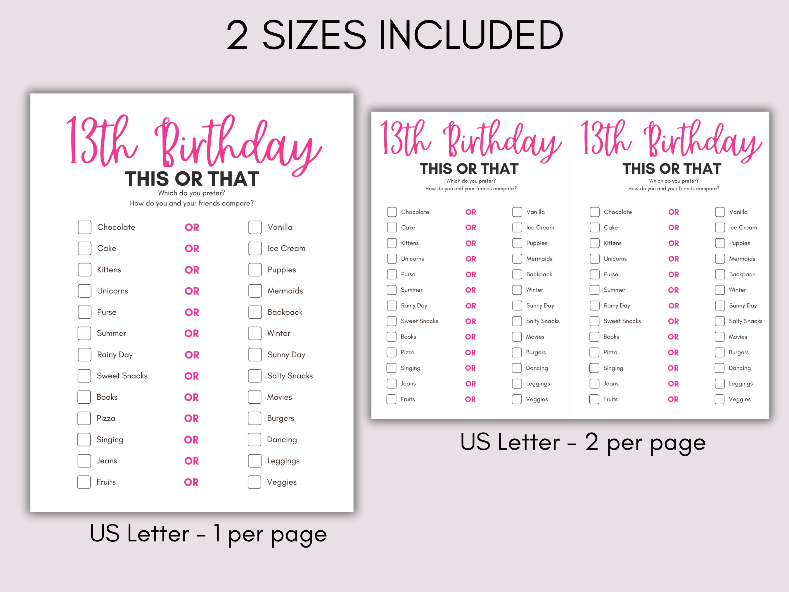 13th Birthday Party Games, 13 Year Old Party Games, Thirteenth Birthday