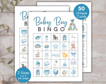 Cowboy Baby Shower Bingo, Blue Western Baby Shower, Little Cowboy Printable Game, Baby Boy Wild West Party, Cowboy Baby Shower Games