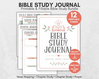 Bibelstudienjournal, Bibelstudienpaket, Bibelvers-Mapping, Charakterstudie, SOP-Studie, Bibelstudienleitfaden, Predigtnotizen, Gebetsjournal