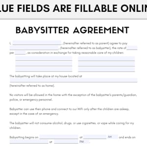 Babysitting Contract Template Nanny Services Contract Agreement