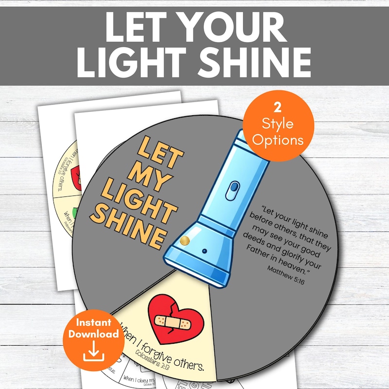 Let Your Light Shine - Etsy