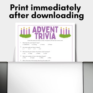 Advent Trivia Game, Advent Quiz, Sunday School Game, Advent Activity ...