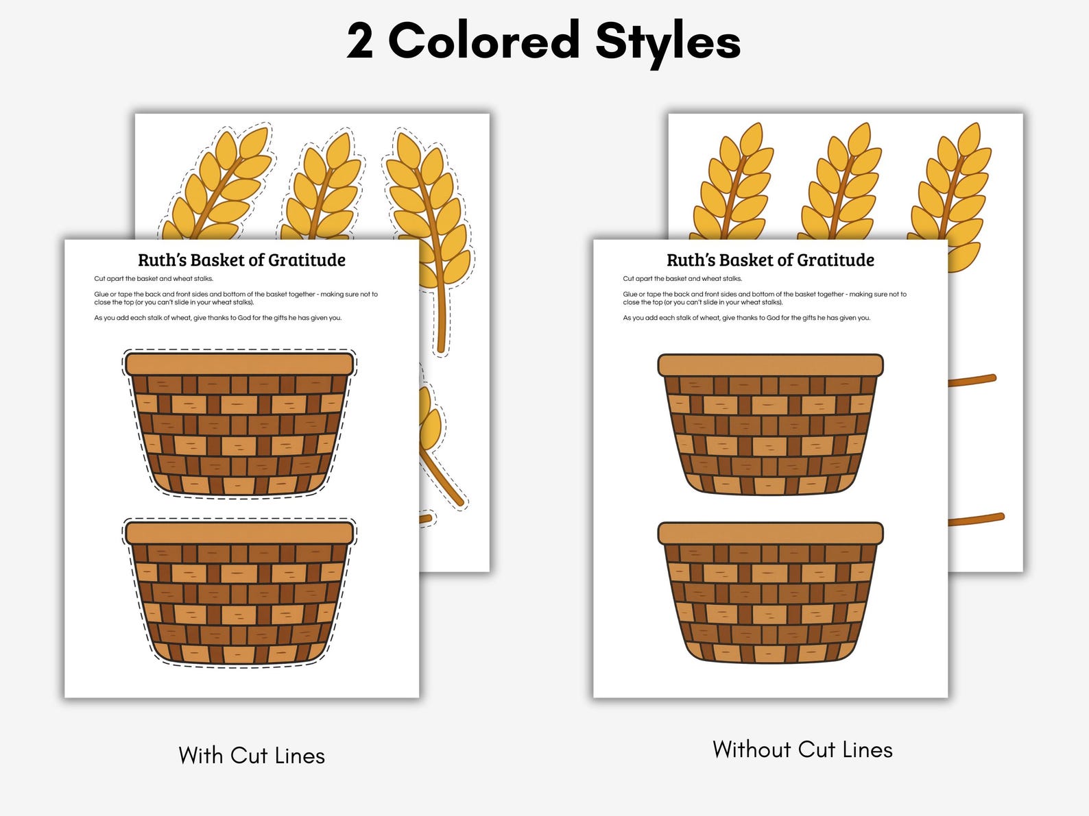 Ruth Craft for Kids, Ruth & Naomi Bible Lesson, Ruth and Boaz, Sunday ...