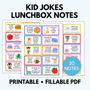 Lunch Box Witze für Kinder, Witz Lunch Box Notizen, Lunch Box Notiz Witze, Positive Affirmationen, druckbare Lunch Box Notizen, Witze für Kinder