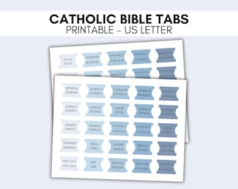 Abas para Bíblia Católica para Imprimir, Abas para Bíblia para Imprimir, Abas para Bíblia Faça Você Mesmo, Abas Azuis para Bíblia, Estudo Bíblico Católico, Abas para Livros da Bíblia