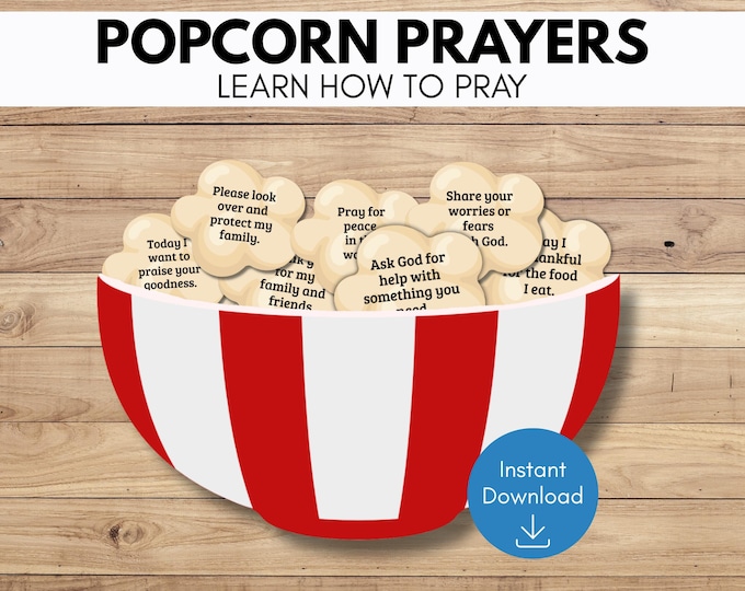 PRAYER FRIES Bible Paper Craft Activity Kit for Kids. Sunday School ...