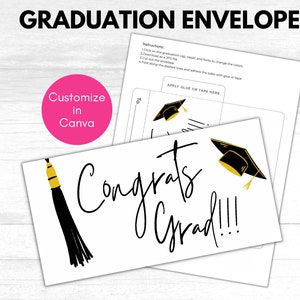 Envelope de dinheiro de formatura para impressão, porta-dinheiro de formatura, envelope de dinheiro, cartão de dinheiro de formatura, presente de dinheiro para formatura
