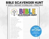 Books of the Bible Scavenger Hunt, Youth Group Game, Sunday School Activity, Women's Group Game, Bible Search Game for Kids and Teens