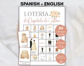 Spanish Bridal Shower Bingo, Bilingual Loteria Game, Bachelorette Game, Mexican Loteria, Neutral Bridal Shower Loteria, Despedida de Soltera