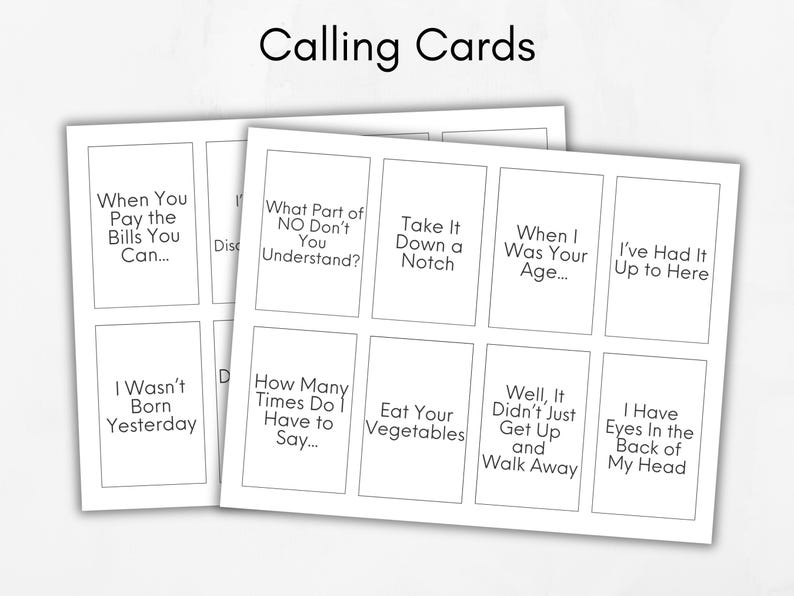 Mothers Day Bingo Game, Printable Moms Activity, Unique Bingo Cards For Mothers Day Celebration, Things Mom Say Game, image 3