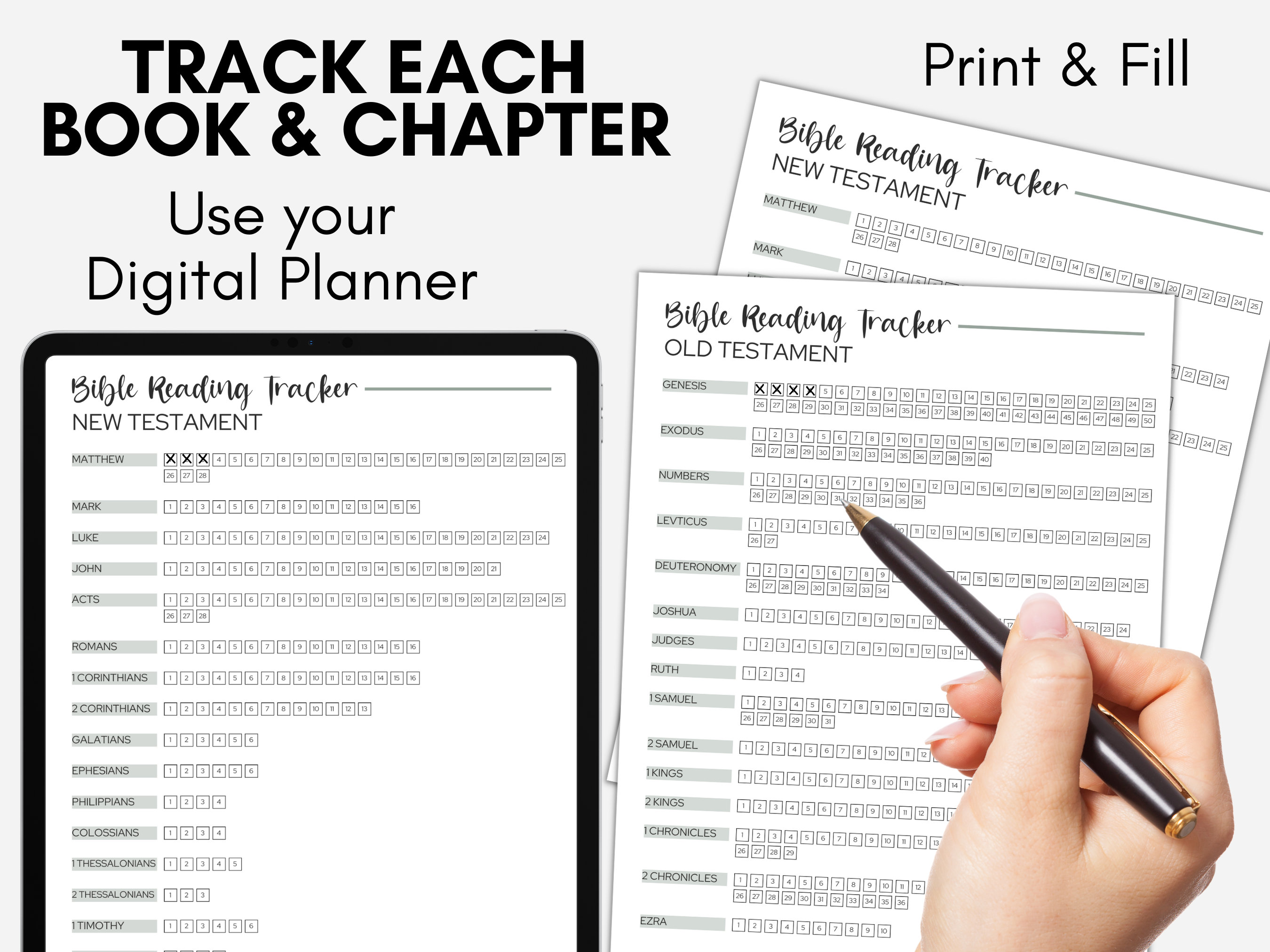 Bible Tracker Printable Bible Books Printable Tracker Bible Reading