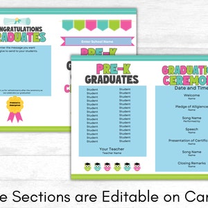 Preschool Graduation Program Template Graduation Program for Preschool