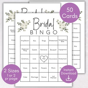 Braut Bingo Spiel, Brautparty Bingo, Hochzeit Bingo Karten, Bachelorette Party Spiel, Brautdusche Spiel, Braut Bingo Spiel, Paare Spiel