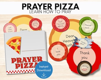 Attività per bambini con la pizza della preghiera, attività per imparare a pregare, insegnare ai bambini a pregare, spunti di preghiera per bambini, lavoretto di preghiera per la scuola domenicale