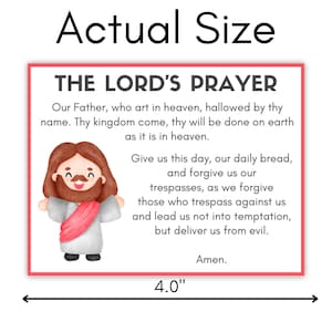 Catholic Prayer Cards for Kids, Children's Prayer Cards, Kids Hail Mary, Kids Our Father, Guardian Angel Prayer, Common Catholic Prayers image 5