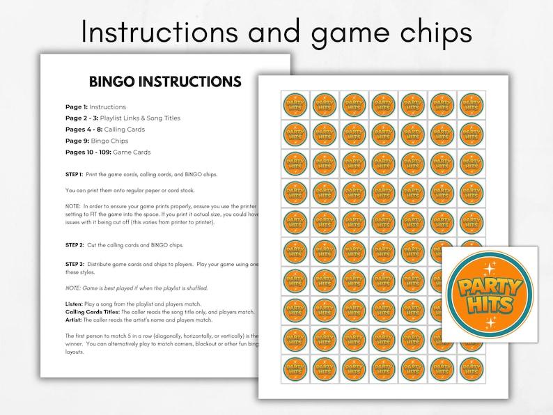 Party Hits Muziekbingo, verjaardagsfeestje, muziekbingokaarten - Spotify-afspeellijst, feestbingo, partyspel jaren 70, 80 en 90, baractiviteit afbeelding 4