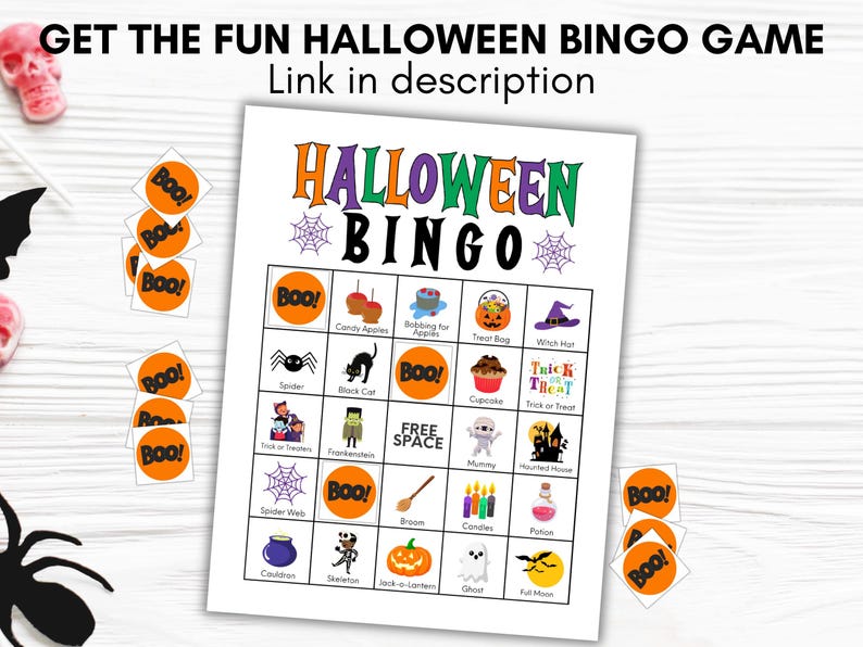 Halloween Bingo Patterns, Printable Halloween Bingo Game, Bingo Patterns Download, Fall Bingo Patterns, Bingo Winning Patterns image 7