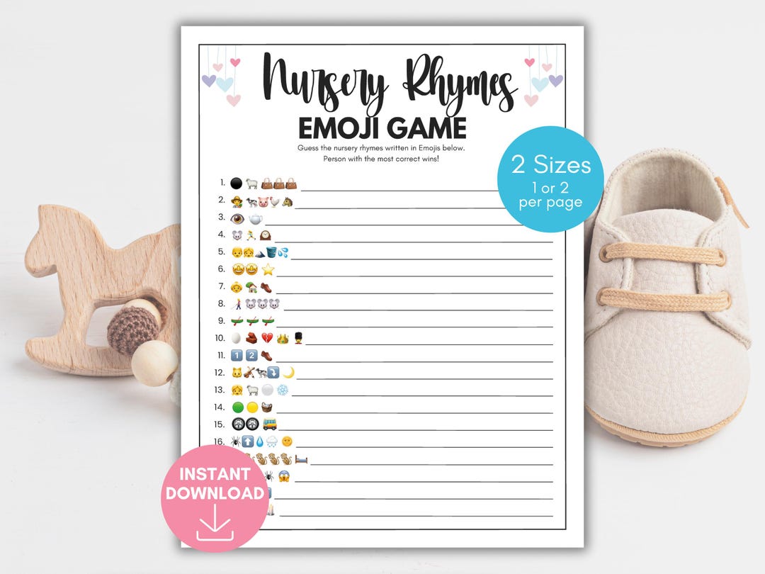 Nursery Rhymes Emoji Game, Emoji Nursery Rhymes Game, Nursery Rhymes ...