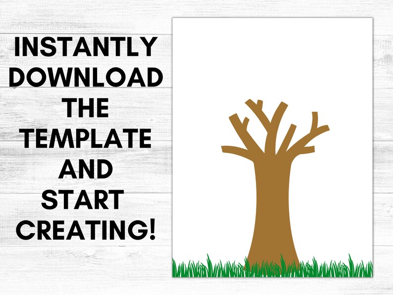 Tree Handprint Art Printable, Mother's Day Card, Toddler Handprint ...