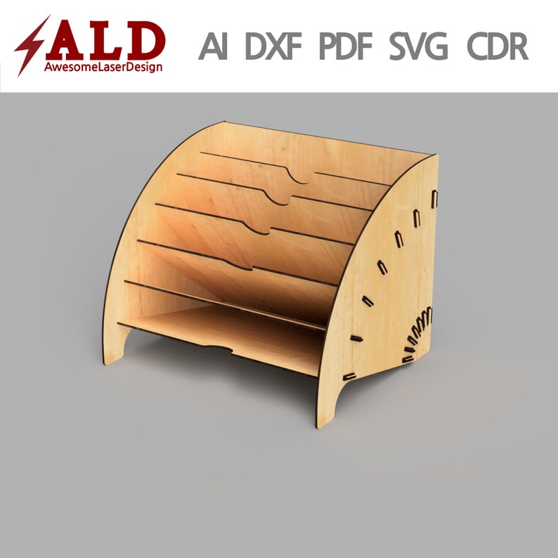 Desk Organiger Laser Cut Files Svg Files Dxf Files for Laser Lasercut ...