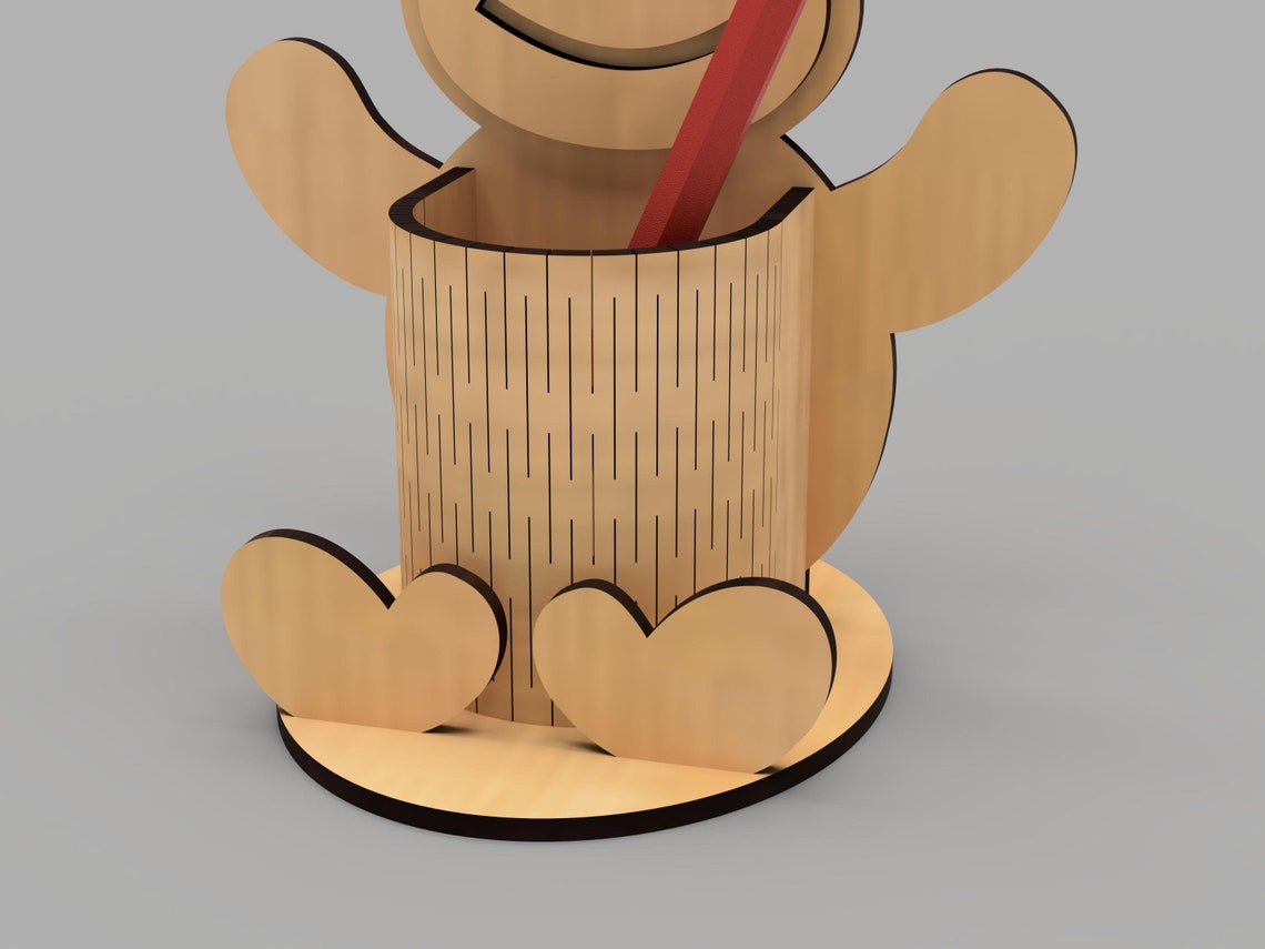 Pencil Pen holder laser cut files svg files dxf files for Etsy