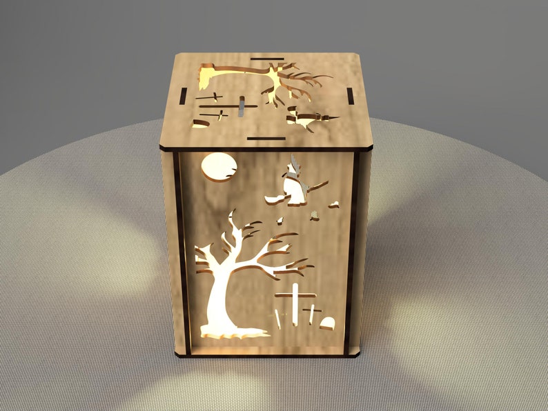 Light Box Laser Cut Files Lightbox Svg Files Dxf Files for Etsy