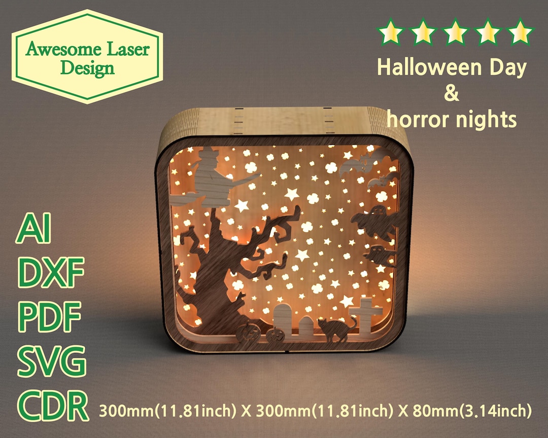 Shadow Box Laser Cut Files Lightbox Svg Files Dxf Fil - vrogue.co