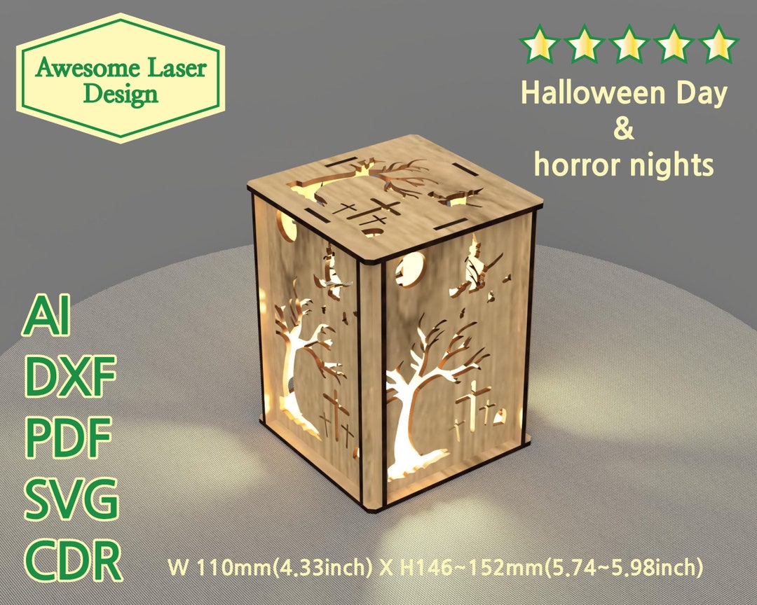 Light Box Laser Cut Files Lightbox Svg Files Dxf Files for Laser