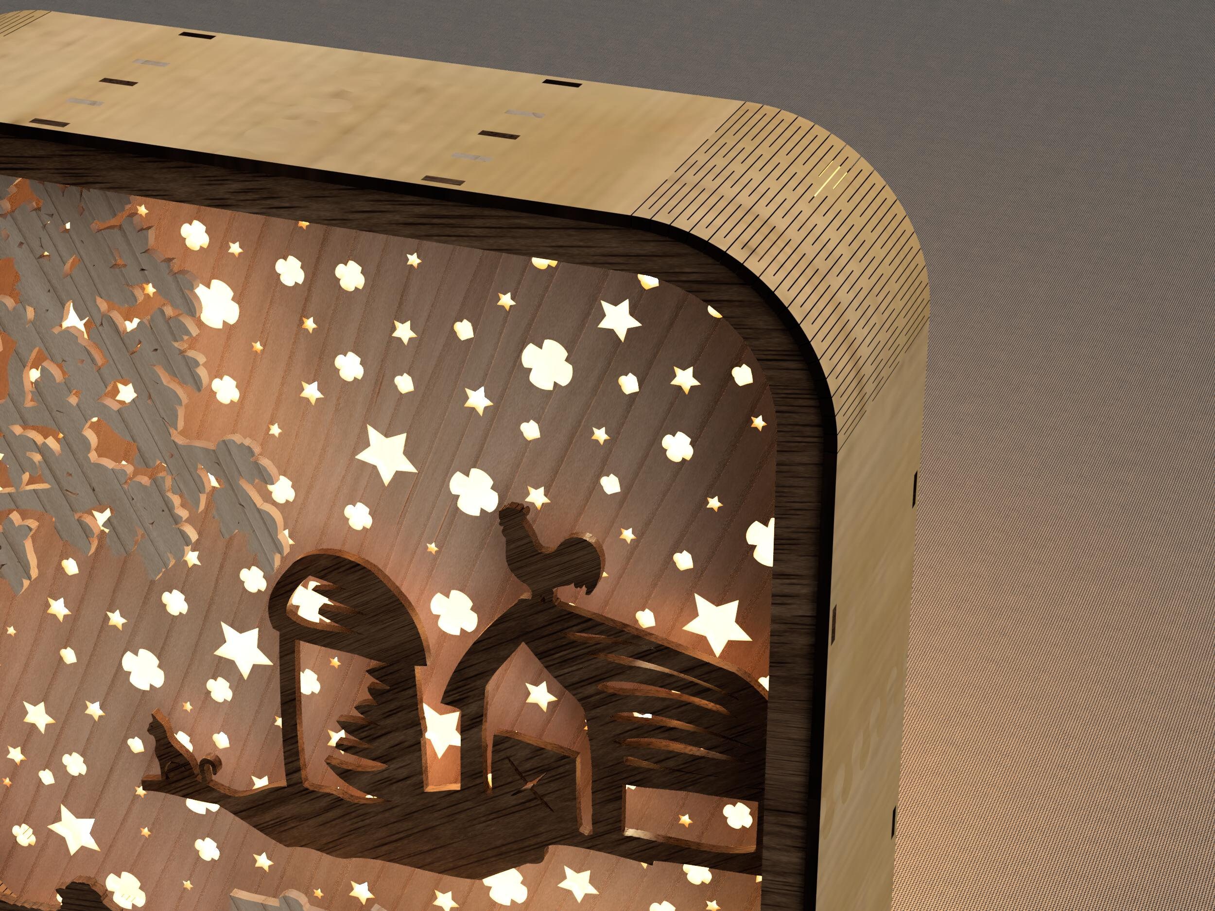 Shadow Box Laser Cut Files Lightbox Svg Files Dxf Fil - vrogue.co