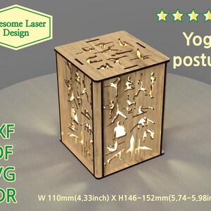 Light box laser cut bestanden lightbox svg bestanden dxf bestanden voor laser laser gesneden bestand laser gesneden vector laser gesneden sjabloon glowforge lasercut bestanden