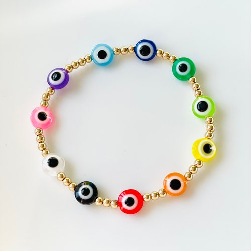 Evil Eye Adjustable Bracelet sterling Silver Tiny Evil Eye Etsy