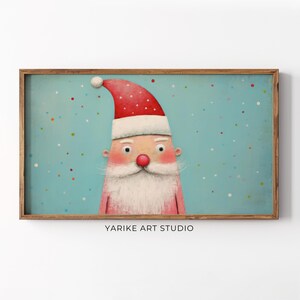 Shocked Santa Claus Samsung Frame TV Art, Funny Santa Portrait Frame Tv Art, Winter Holiday Tv Digital Screensaver, Christmas Decor, 246