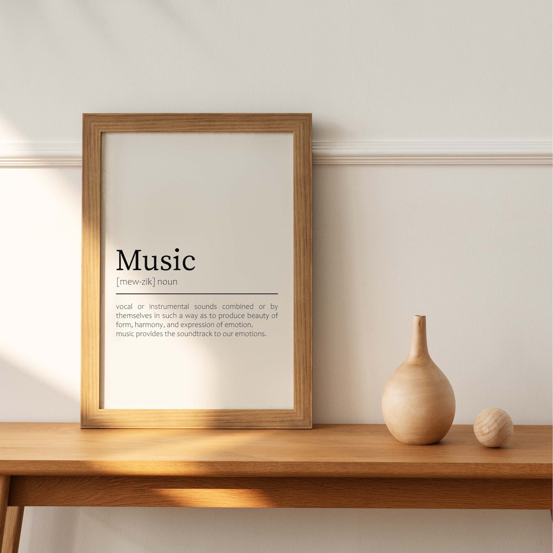 Music Definition Print Definition Poster Music Wall Art Etsy