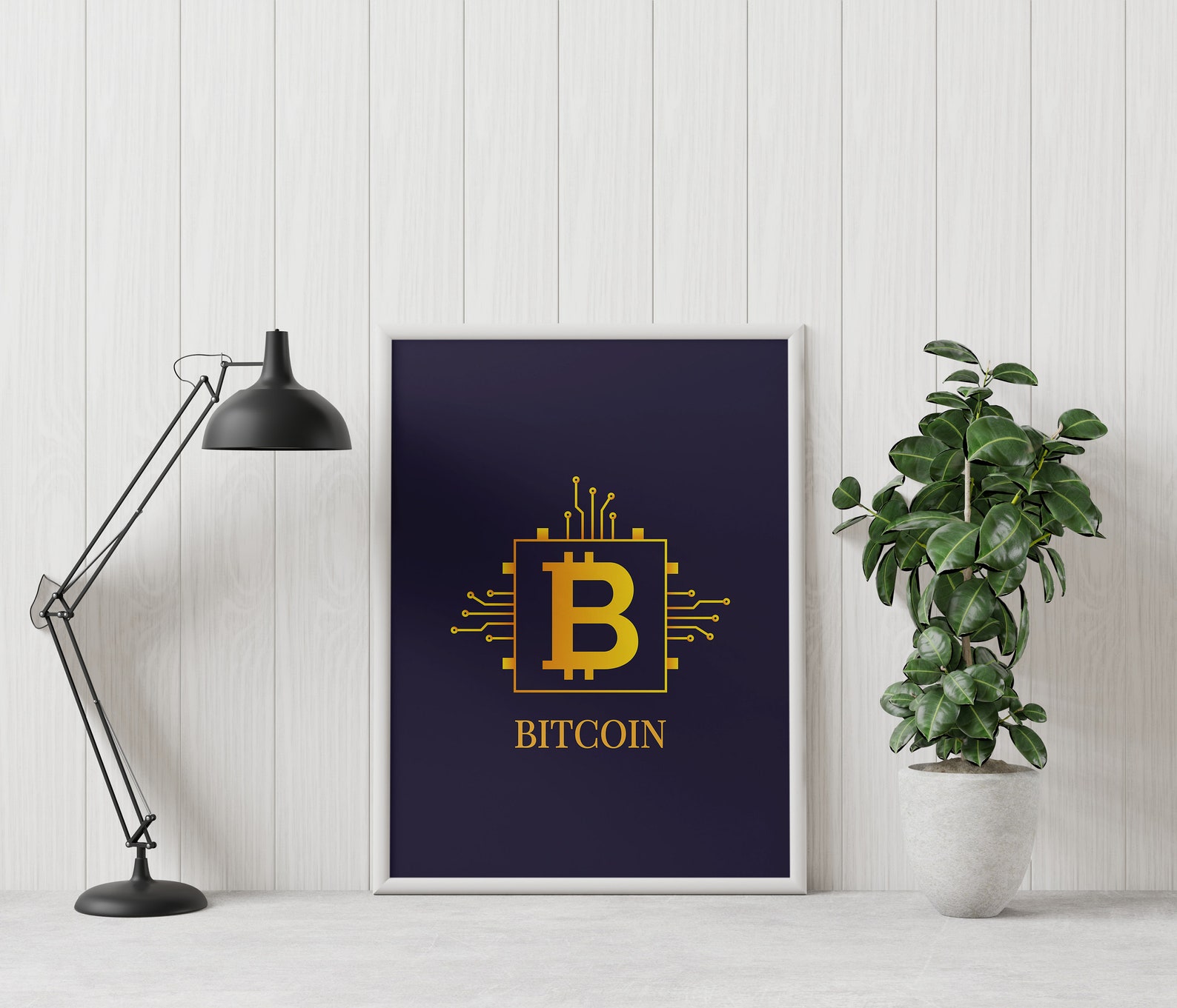 Bitcoin Print Bitcoin Wall Art Crypto Wall Print Fashion Etsy