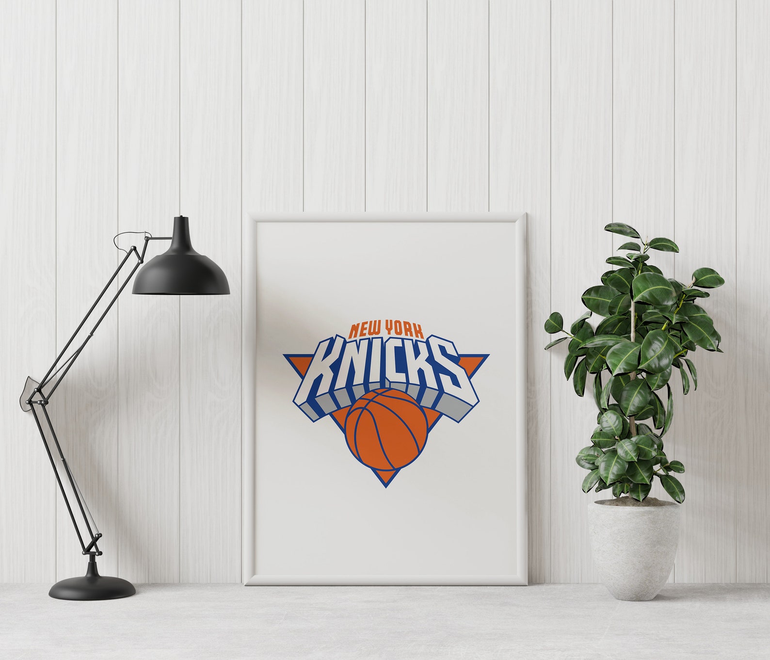 Custom New York Knicks Prints Wall Basketball Wall Art NBA Etsy