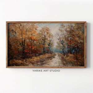 Samsung Frame TV Art Autumn, Vintage Fall Landscape Frame Tv, Fall Painting, Autumn Art, Art for TV, Frame tv Art, Digital Download, 4-TV
