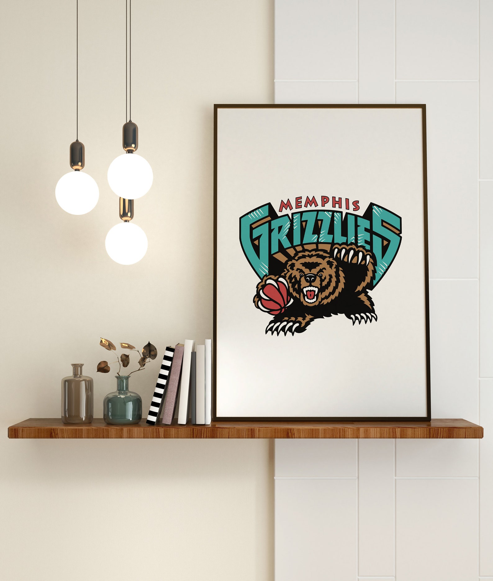 Memphis Grizzlies Print Tennessee Basketball Wall Art NBA Etsy