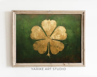 Golden Clover St Patrick's Day Vintage Print (Digital Download)
