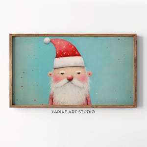 Bored Santa Claus Samsung Frame TV Art, Funny Santa Portrait Frame Tv Art, Winter Holiday Tv Digital Screensaver, Christmas Decor, 274